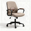 Office chair with adjustable height fabric upholstery and armrests 60 x 60 x 90cm